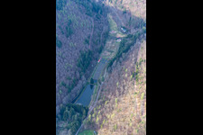 Oblique view of Palatinate Forest Trout Owner Stefan Erber in Eußerthal in the state Rhineland-Palatinate, Germany