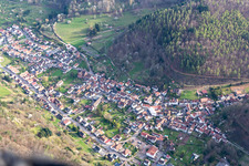 Eußerthal in the state Rhineland-Palatinate, Germany seen from above