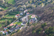 Oblique view of Leinsweiler in the state Rhineland-Palatinate, Germany