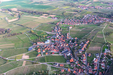 Drone recording of District Gleiszellen in Gleiszellen-Gleishorbach in the state Rhineland-Palatinate, Germany