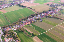 Vollmersweiler in the state Rhineland-Palatinate, Germany from the drone perspective