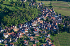Wine-growing town on the edge of the Haardt in Gleisweiler in the state Rhineland-Palatinate, Germany