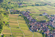 Aerial photograpy of Weyher in der Pfalz in the state Rhineland-Palatinate, Germany