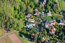 Aerial view of Birdsong in Weyher in der Pfalz in the state Rhineland-Palatinate, Germany
