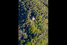 Oblique view of Wetterkreuzberg Chapel in Maikammer in the state Rhineland-Palatinate, Germany