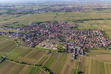 Maikammer in the state Rhineland-Palatinate, Germany viewn from the air