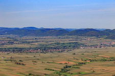 Southern Palatinate panorama from Ranschbach to Klingenmünster in Göcklingen in the state Rhineland-Palatinate, Germany