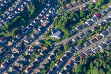 Hauenstein in the state Rhineland-Palatinate, Germany from above