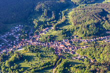 Aerial photograpy of Schwanheim in the state Rhineland-Palatinate, Germany
