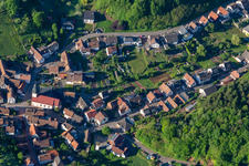 Oblique view of Schwanheim in the state Rhineland-Palatinate, Germany