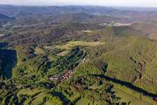 Oberschlettenbach in the state Rhineland-Palatinate, Germany out of the air