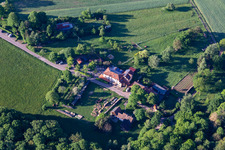 Aerial view of Cramer House in Vorderweidenthal in the state Rhineland-Palatinate, Germany