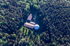 Aerial photograpy of Radar station in Pleisweiler-Oberhofen in the state Rhineland-Palatinate, Germany