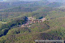 Dörrenbach in the state Rhineland-Palatinate, Germany seen from above