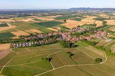 Village view from the northeast in Dierbach in the state Rhineland-Palatinate, Germany
