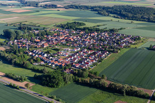 Village view from the southeast in Barbelroth in the state Rhineland-Palatinate, Germany