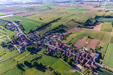 Aerial photograpy of Hergersweiler in the state Rhineland-Palatinate, Germany