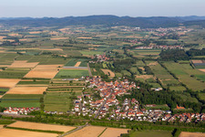 Drone recording of Winden in the state Rhineland-Palatinate, Germany