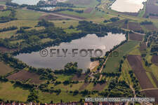 Johanneswiese quarry lake in Jockgrim in the state Rhineland-Palatinate, Germany