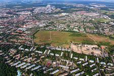 Old airfield in the district Nordstadt in Karlsruhe in the state Baden-Wuerttemberg, Germany