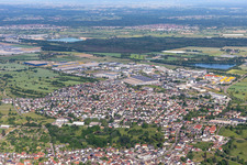 Malsch in the state Baden-Wuerttemberg, Germany out of the air