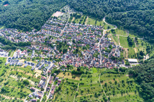 Aerial photograpy of District Waldprechtsweier in Malsch in the state Baden-Wuerttemberg, Germany