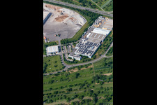 Oblique view of Berghoef GmbH and Logo-Pack GmbH export packaging in Bischweier in the state Baden-Wuerttemberg, Germany