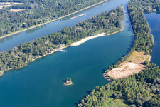 Aerial view of Gold Channel in Steinmauern in the state Baden-Wuerttemberg, Germany