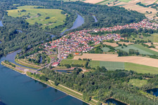 Sauer estuary in Munchhausen in the state Bas-Rhin, France