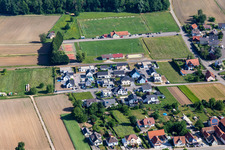 Rue Allmend in Niederlauterbach in the state Bas-Rhin, France