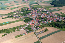 Salmbach in the state Bas-Rhin, France viewn from the air