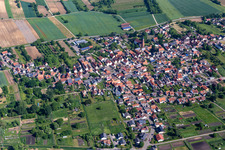 Bird's eye view of Kapsweyer in the state Rhineland-Palatinate, Germany