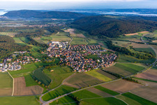 Aerial view of District Orsingen in Orsingen-Nenzingen in the state Baden-Wuerttemberg, Germany