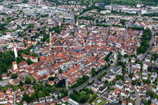 Aerial view of Historic Old Town in Ravensburg in the state Baden-Wuerttemberg, Germany