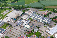 Aerial view of Albert Weber GmbH in the district Bergheim in Markdorf in the state Baden-Wuerttemberg, Germany
