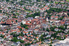 Aerial view of Markdorf in the state Baden-Wuerttemberg, Germany