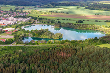 Mimmenhausen Castle Lake in the district Stefansfeld in Salem in the state Baden-Wuerttemberg, Germany