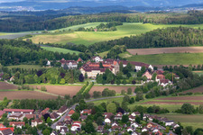 Monastery, school and castle Salem in the district Stefansfeld in Salem in the state Baden-Wuerttemberg, Germany