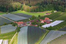 Aerial photograpy of District Altheim in Frickingen in the state Baden-Wuerttemberg, Germany