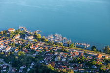 Waterfront promenade and yacht dock in the district Ludwigshafen in Bodman-Ludwigshafen in the state Baden-Wuerttemberg, Germany