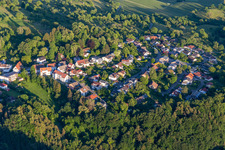 Aerial view of District Hödingen in Überlingen in the state Baden-Wuerttemberg, Germany
