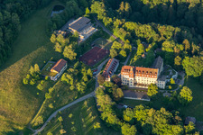 Aerial photograpy of Salem International College - Spetzgart Castle in Überlingen in the state Baden-Wuerttemberg, Germany