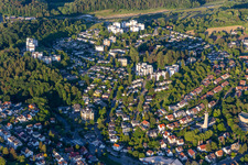 Aerial view of Überlingen in the state Baden-Wuerttemberg, Germany