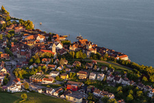 Aerial view of Meersburg in the state Baden-Wuerttemberg, Germany