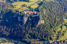 DJH Youth Hostel Burg Wildenstein in Leibertingen in the state Baden-Wuerttemberg, Germany out of the air