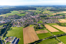 Aerial view of Meßkirch in the state Baden-Wuerttemberg, Germany