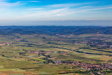 Impflingen in the state Rhineland-Palatinate, Germany from above