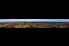Southern Palatinate Panorama from Bienwald to Landau in Steinweiler in the state Rhineland-Palatinate, Germany