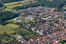 Aerial view of Garden City in Kandel in the state Rhineland-Palatinate, Germany