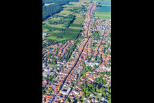 Main and Saar Street in Kandel in the state Rhineland-Palatinate, Germany